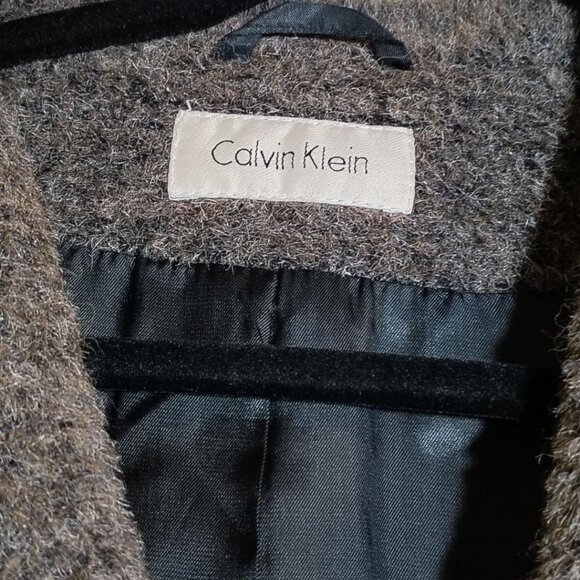 Calvin Klein Coat, Size 12, Grey - Picture 3 of 4